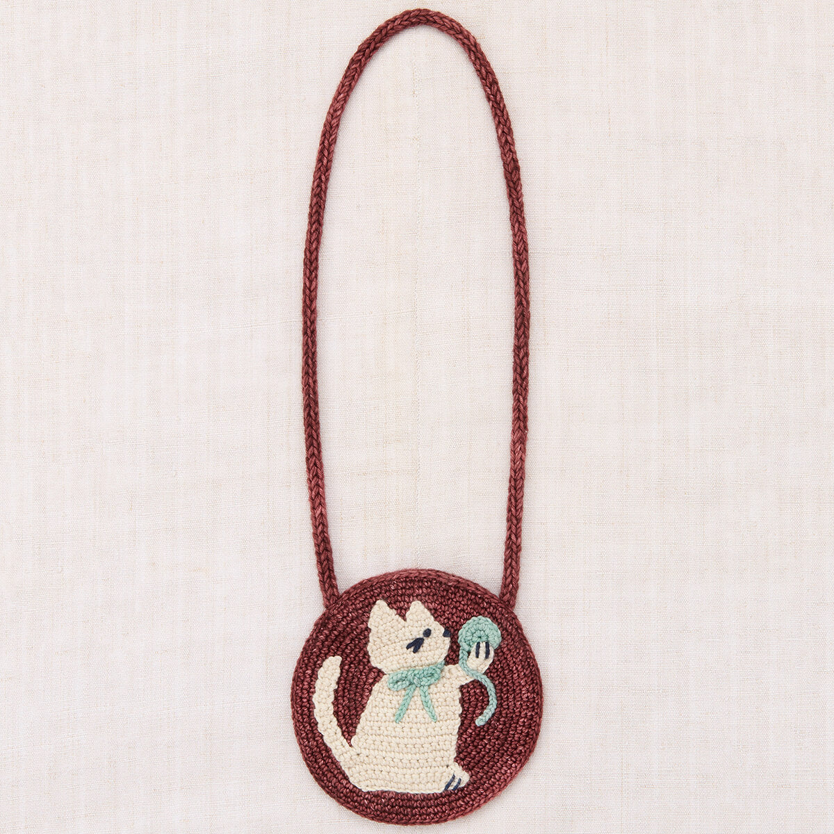 Meadow Yarn Cat Circle Bag in Madder Root by Misha & Puff – Junior