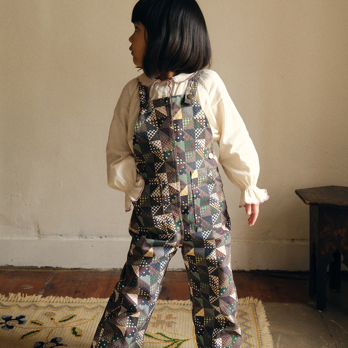 Sal Overall in Brut Patchwork by Misha & Puff – Junior Edition
