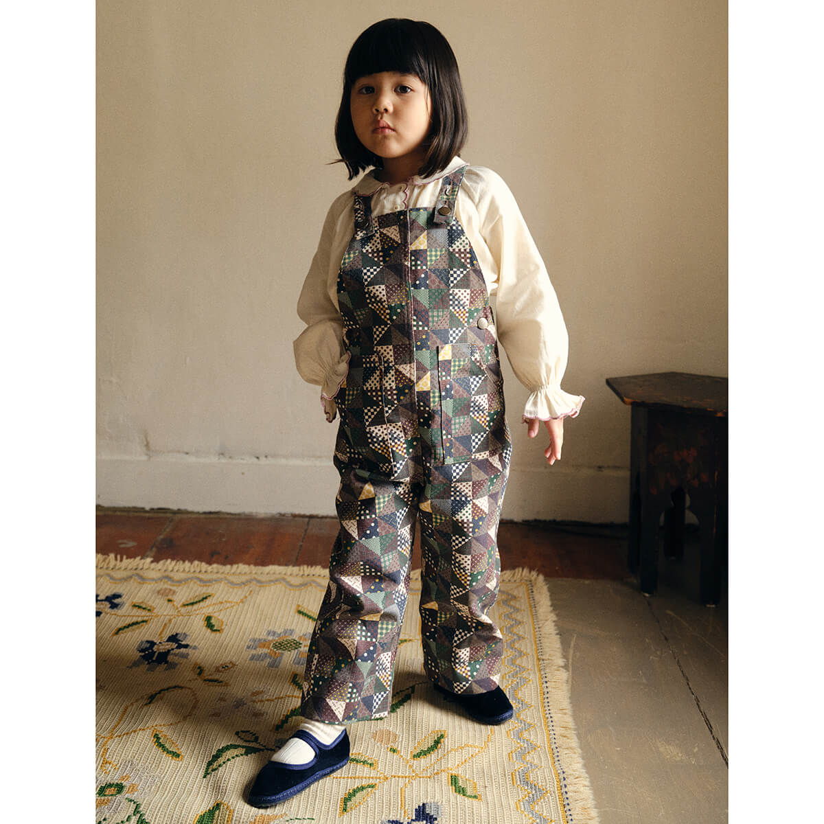 Sal Overall in Brut Patchwork by Misha & Puff – Junior Edition