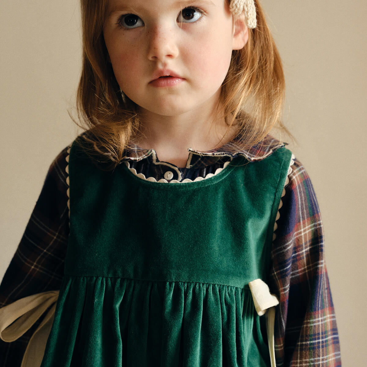 Velvet Esme Dress in Laurel by Misha & Puff – Junior Edition