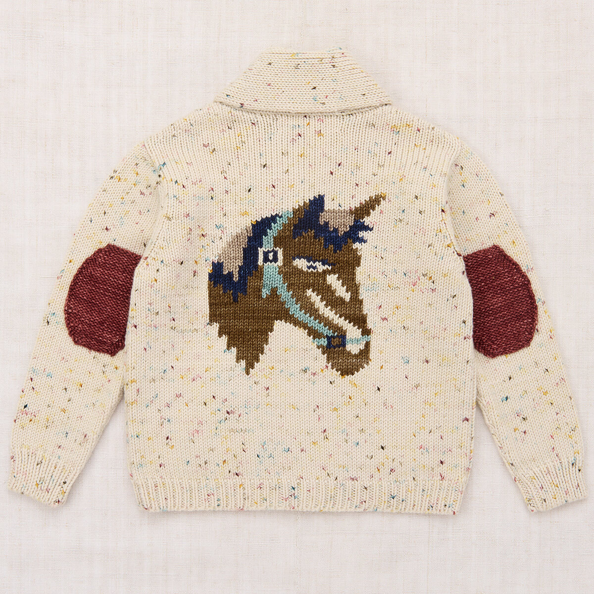 Yearling Shawl Collar Cardigan in Snowglobe Confetti by Misha