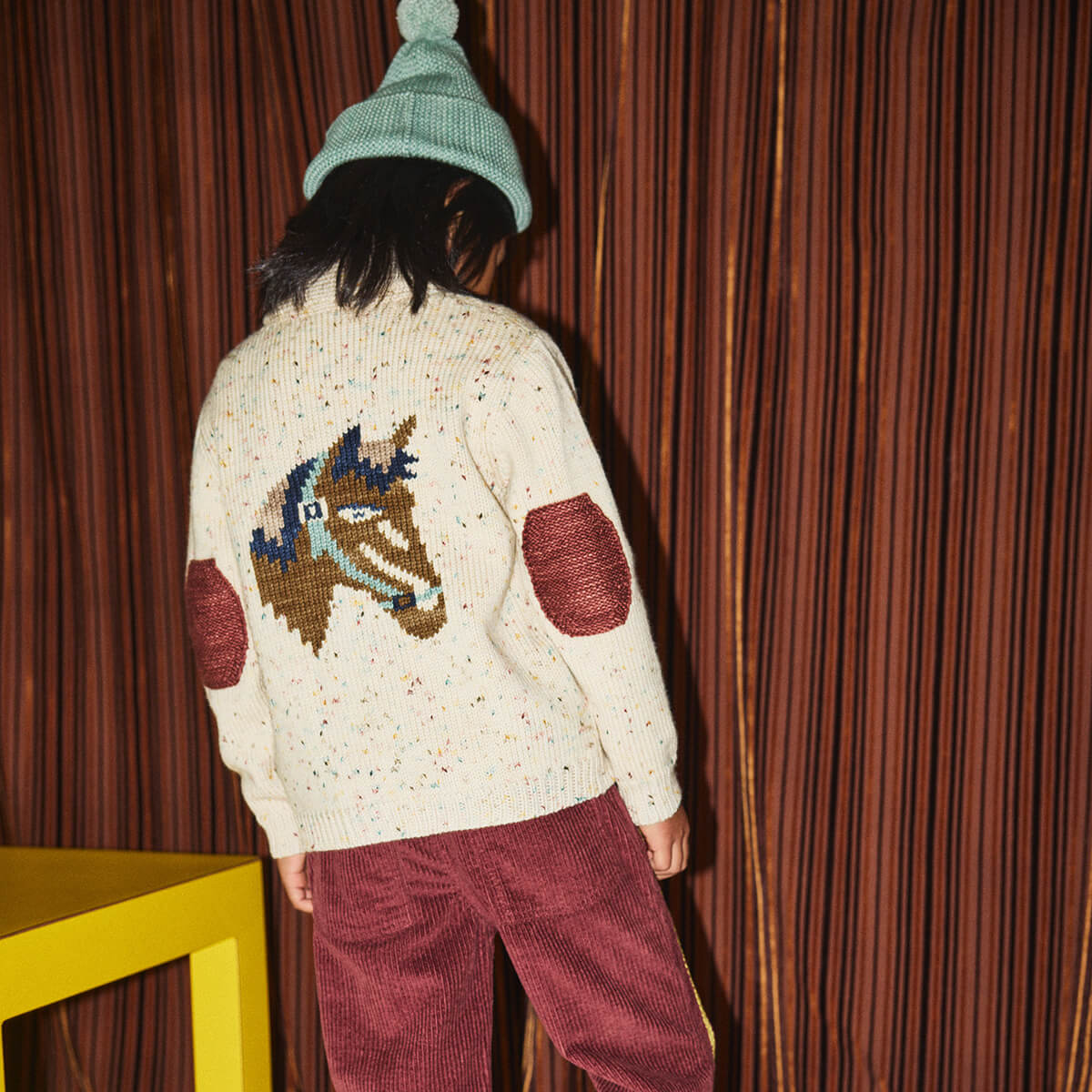 Yearling Shawl Collar Cardigan in Snowglobe Confetti by Misha