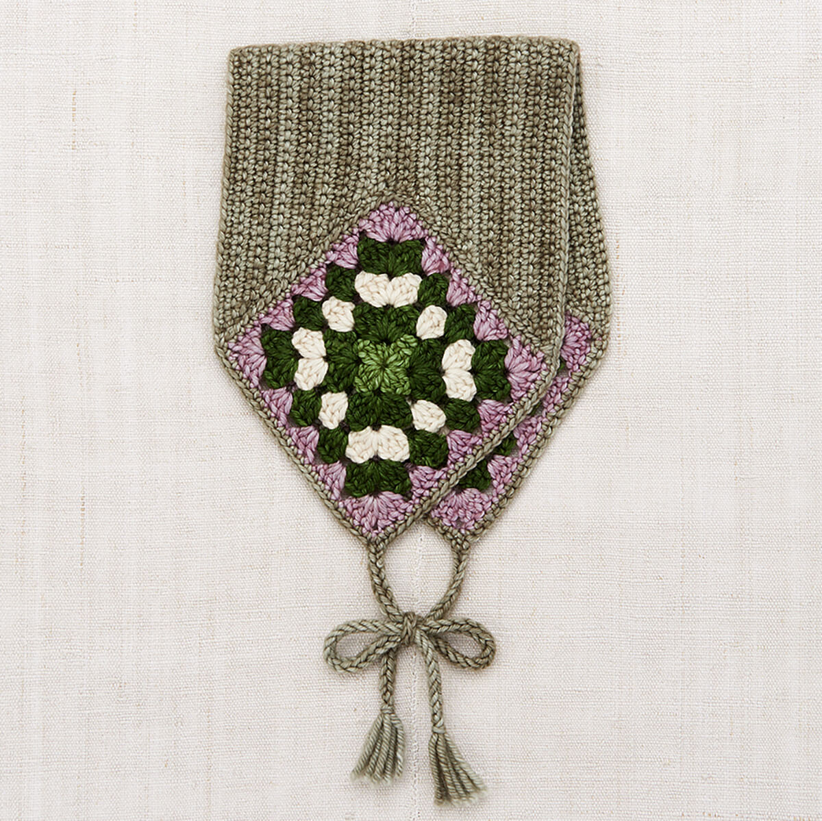 Crochet Headwarmer in Seal Gray by Misha & Puff – Junior Edition