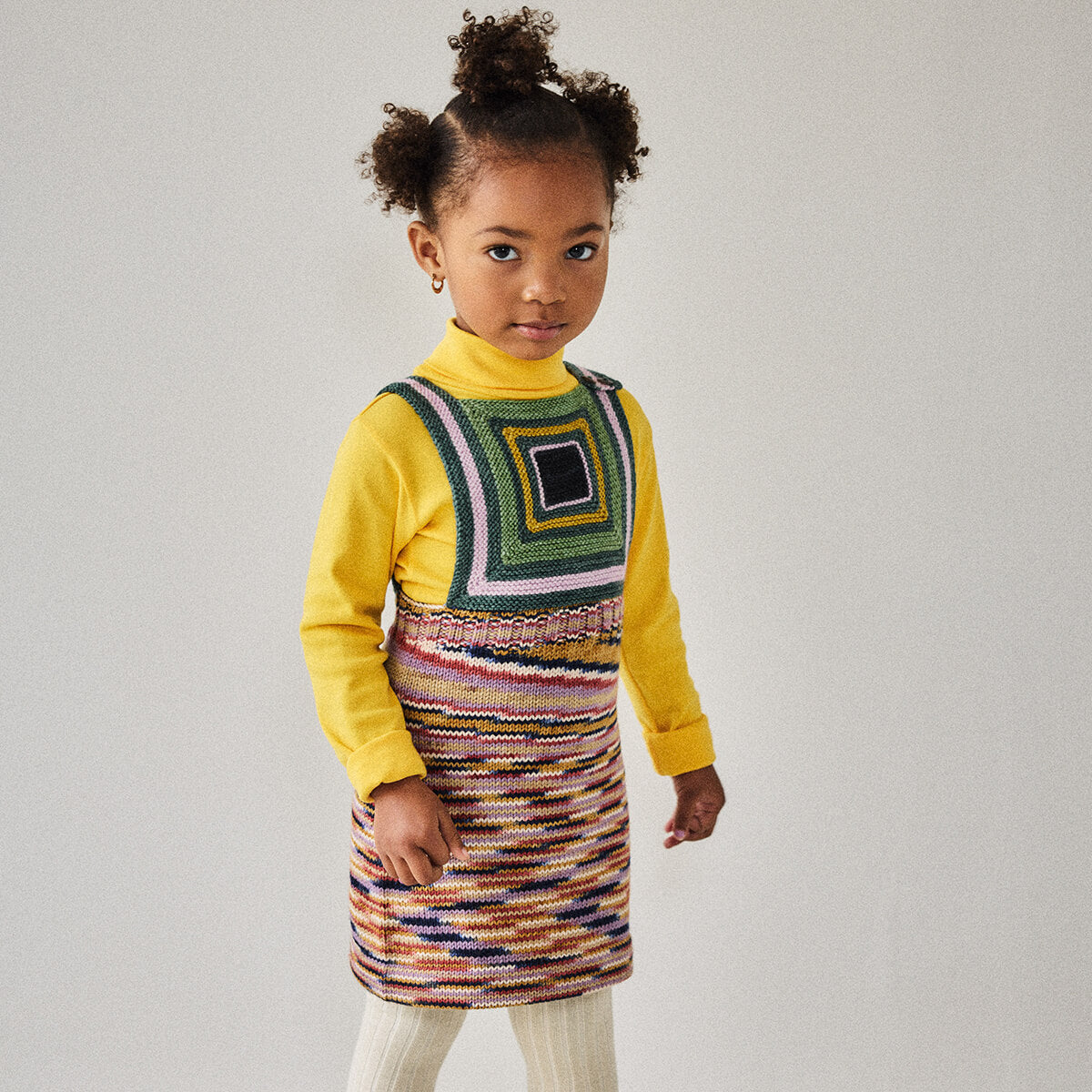 Log Cabin Pinafore in Solstice Space Dye by Misha & Puff - Last