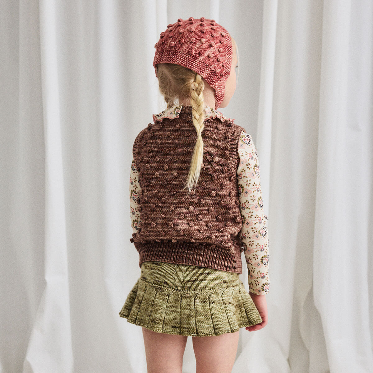 Auggie Popcorn Vest in Affogato by Misha & Puff – Junior Edition