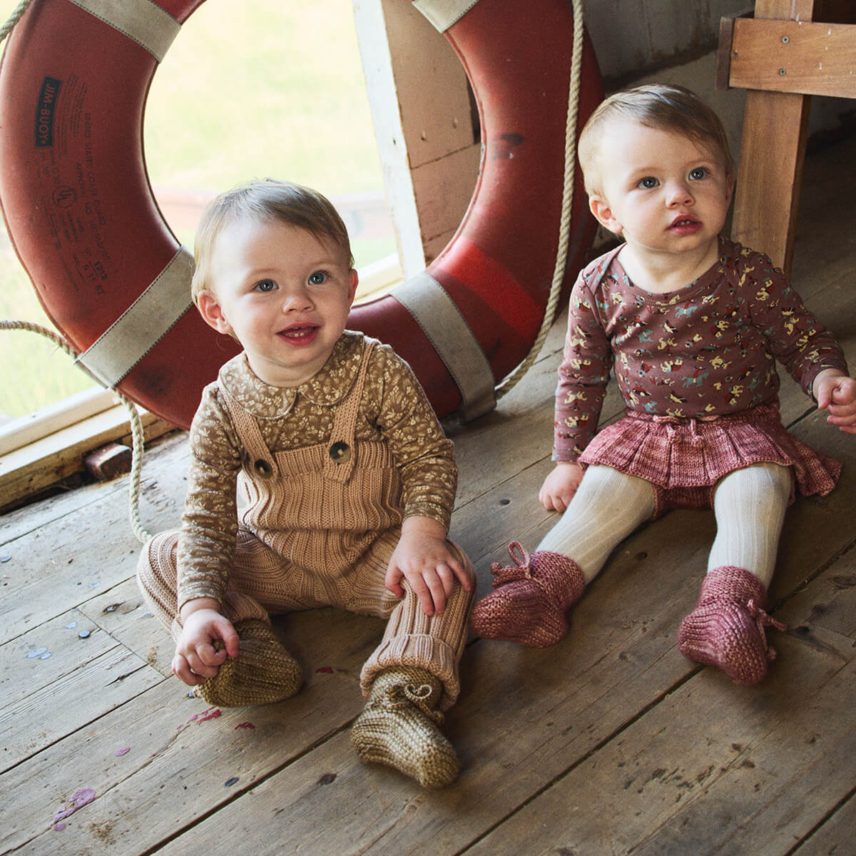 Baby Skating Pond Skirt in Prairie Rose by Misha & Puff - Last One