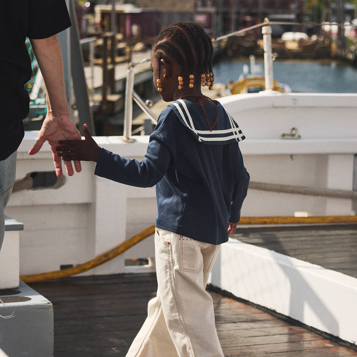 Sailor Top in Galaxy by Misha & Puff – Junior Edition