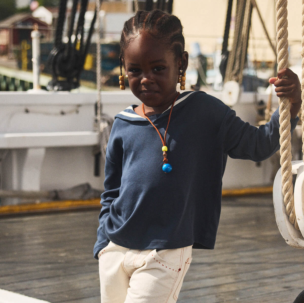 トップス Misha&Puff Sailor Top 3y Sailor Top in Galaxy by Misha & Puff – Junior Edition