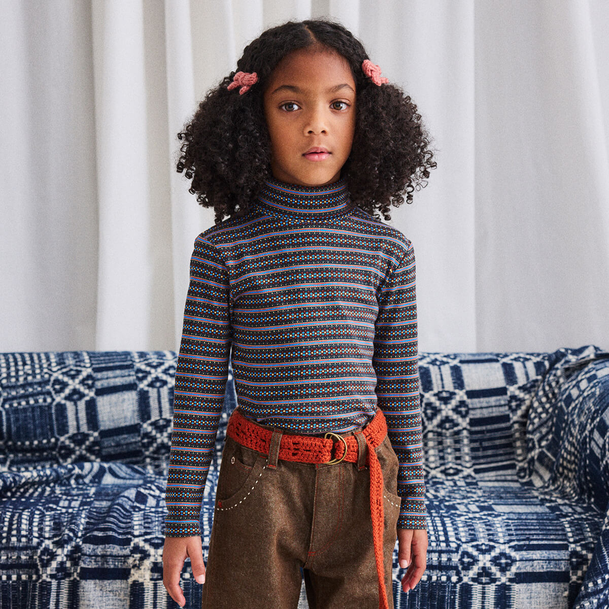 Misha&puff Turtleneck Lattice 6Y 新品】misha & puff Pattie Top