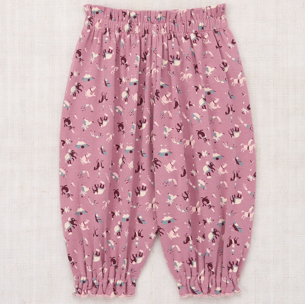 Baby Balloon Pant in Antique Rose Circus by Misha & Puff
