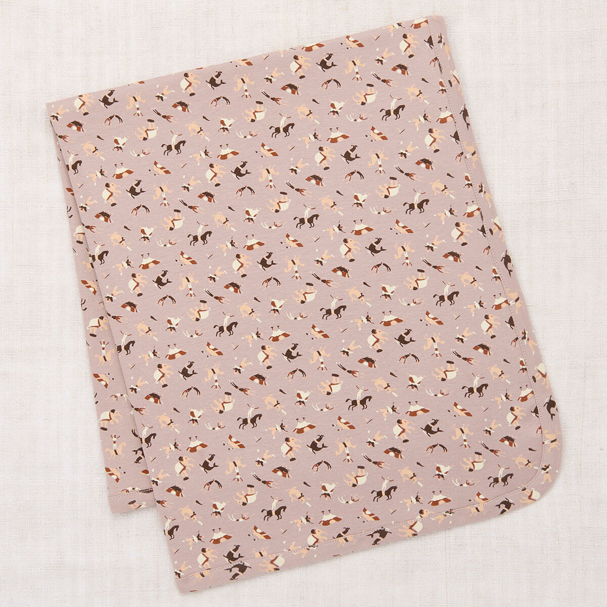Baby Blanket in Turtledove Circus by Misha & Puff