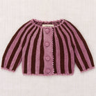 Baby Circus Stripe Cardigan in Antique Rose by Misha & Puff