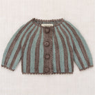Baby Circus Stripe Cardigan in Mink by Misha & Puff