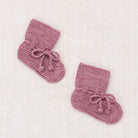 Baby Classic Booties in Antique Rose by Misha & Puff