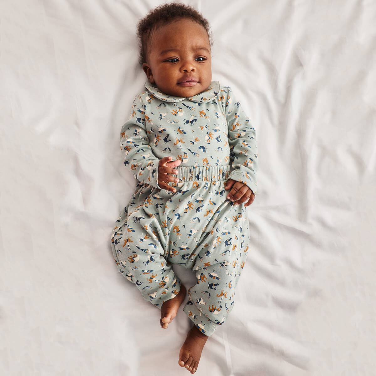Baby Gus Pant in Onsen Circus by Misha & Puff