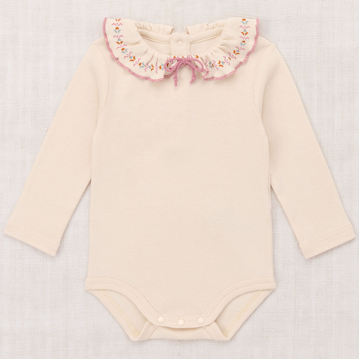 Baby Millefleurs Pattie Onesie in String by Misha & Puff