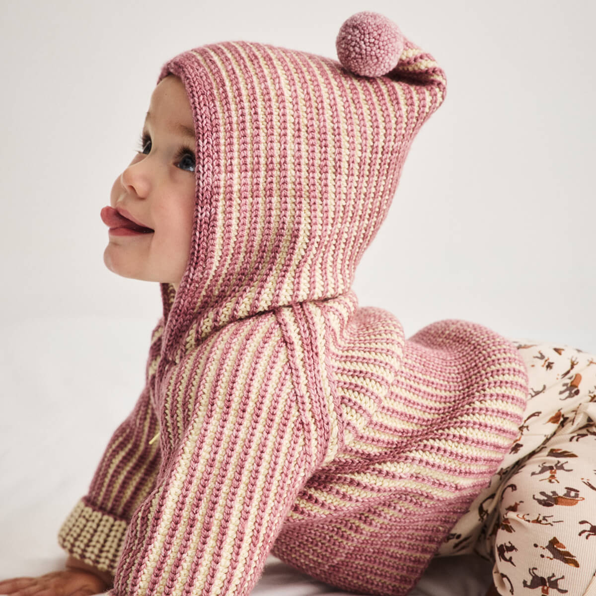 Baby North Wind Jacket in Antique Rose by Misha & Puff