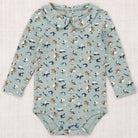 Baby Petit Collar Onesie in Onsen Circus by Misha & Puff