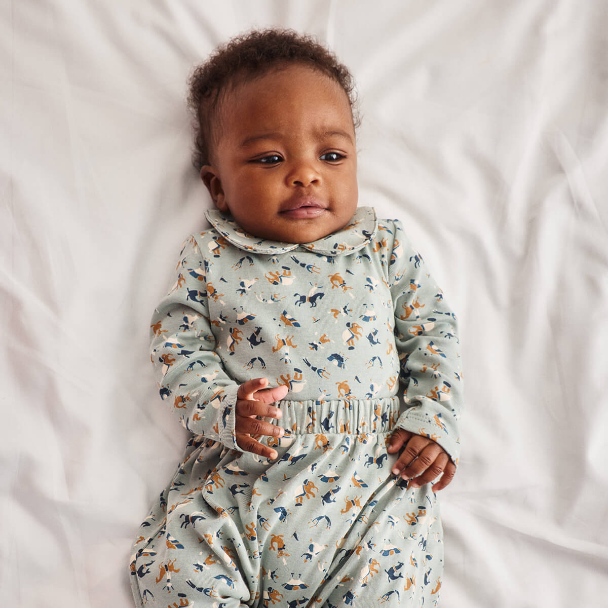 Misha&Puff Baby Petit Collar Onesie MISHA & PUFF PETIT COLLAR