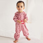 Baby Pierrot Onesie in Antique Rose Circus by Misha & Puff