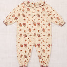 Baby Pierrot Onesie in String / Antique Rose Holyoake Floral by Misha & Puff