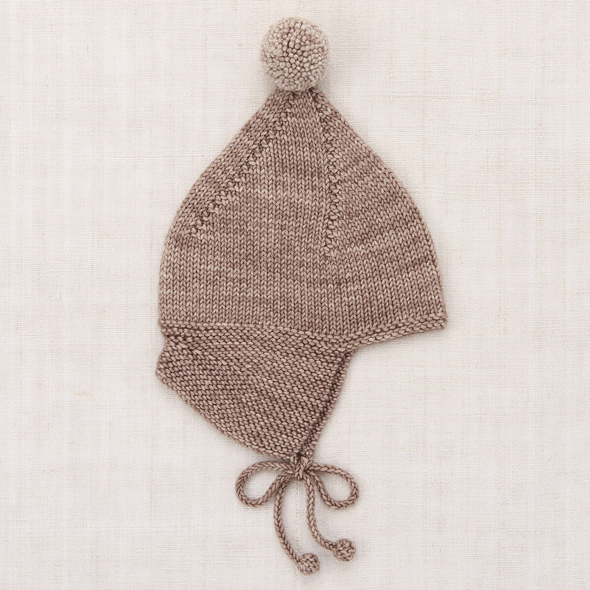 Baby Pointy Peak Hat in Turtledove by Misha & Puff