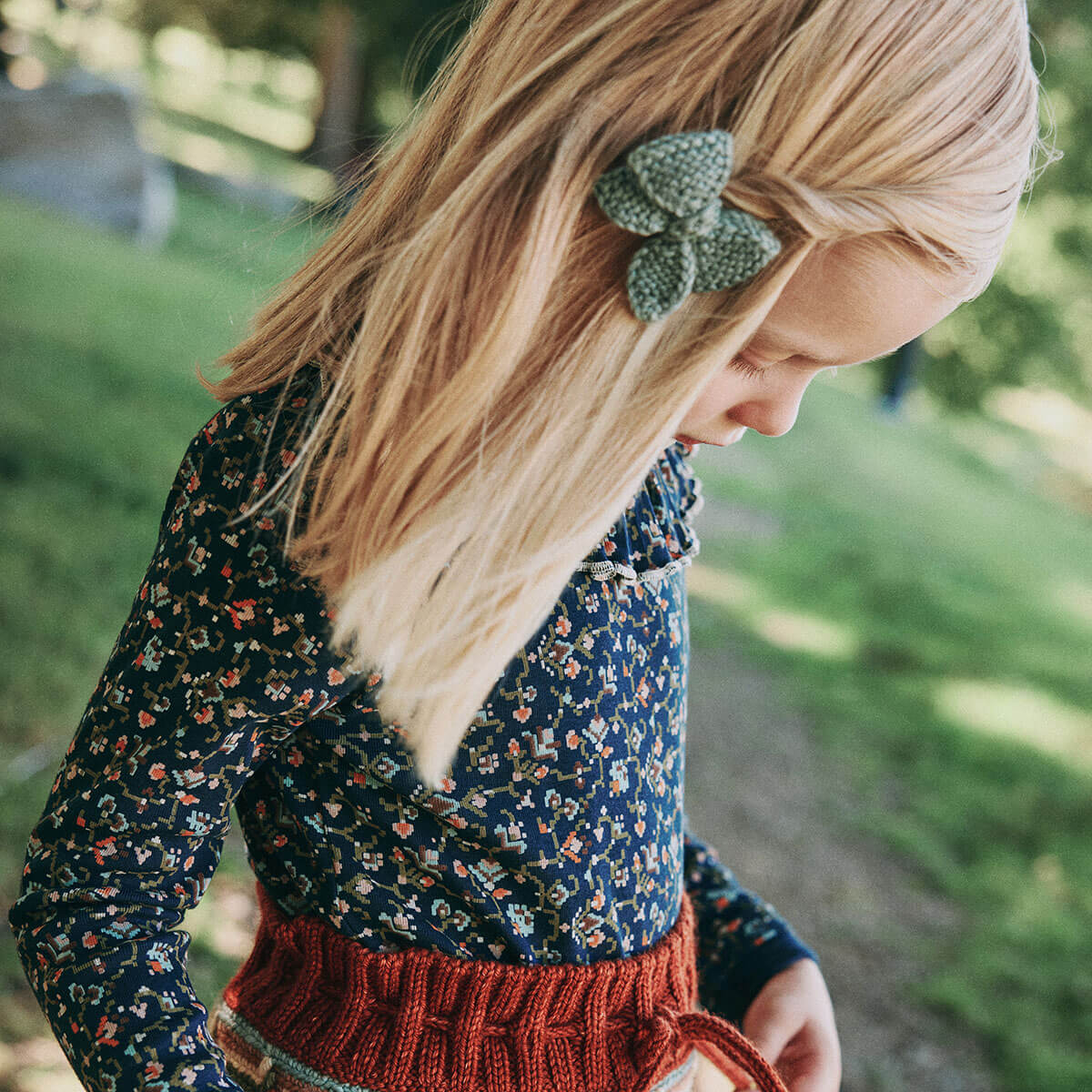 Baby Puff Bow Set in Onsen by Misha & Puff