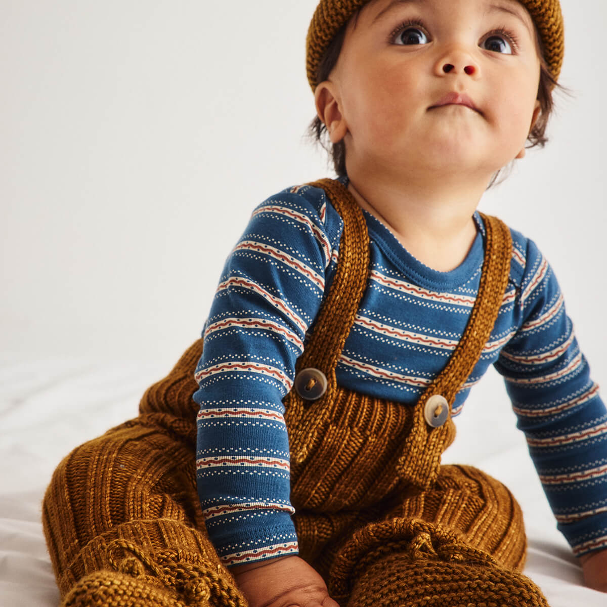 Baby Rib Longies in Nutmeg by Misha & Puff