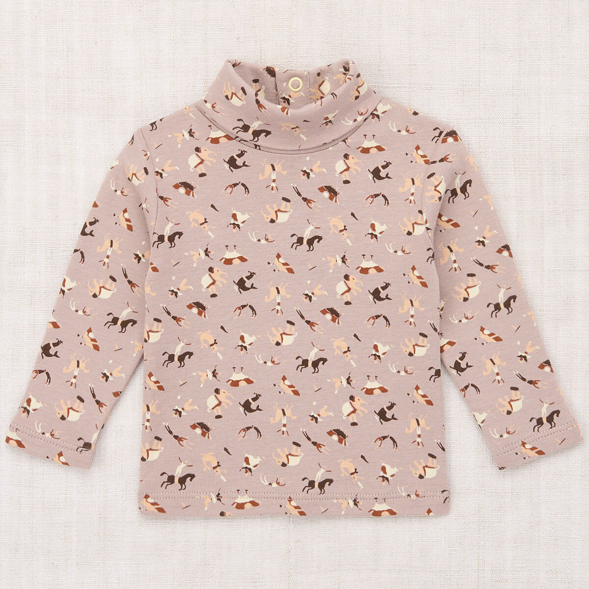 Baby Turtleneck in Turtledove Circus by Misha & Puff
