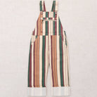 Canvas Zip Overall in String Afterschool Stripe by Misha & Puff