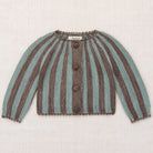Circus Stripe Cardigan in Mink by Misha & Puff