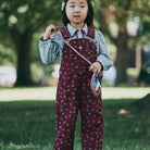 Corduroy Carpenter Overall in Cambridge Mariposa by Misha & Puff
