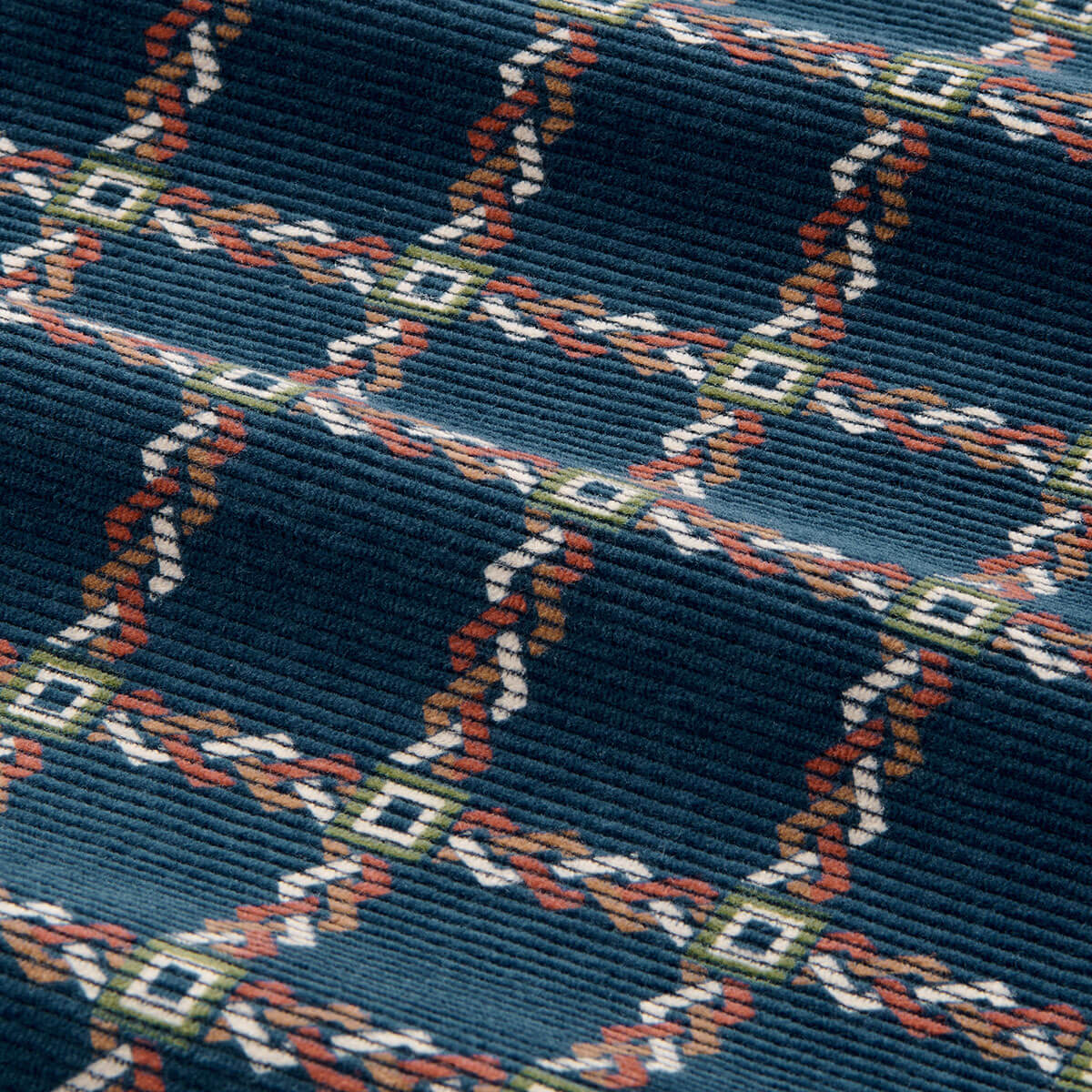 Corduroy Carpenter Overall in Marine Blue Portico by Misha & Puff