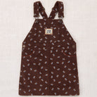 Corduroy Jumper Dress in Dark Roast Mariposa by Misha & Puff