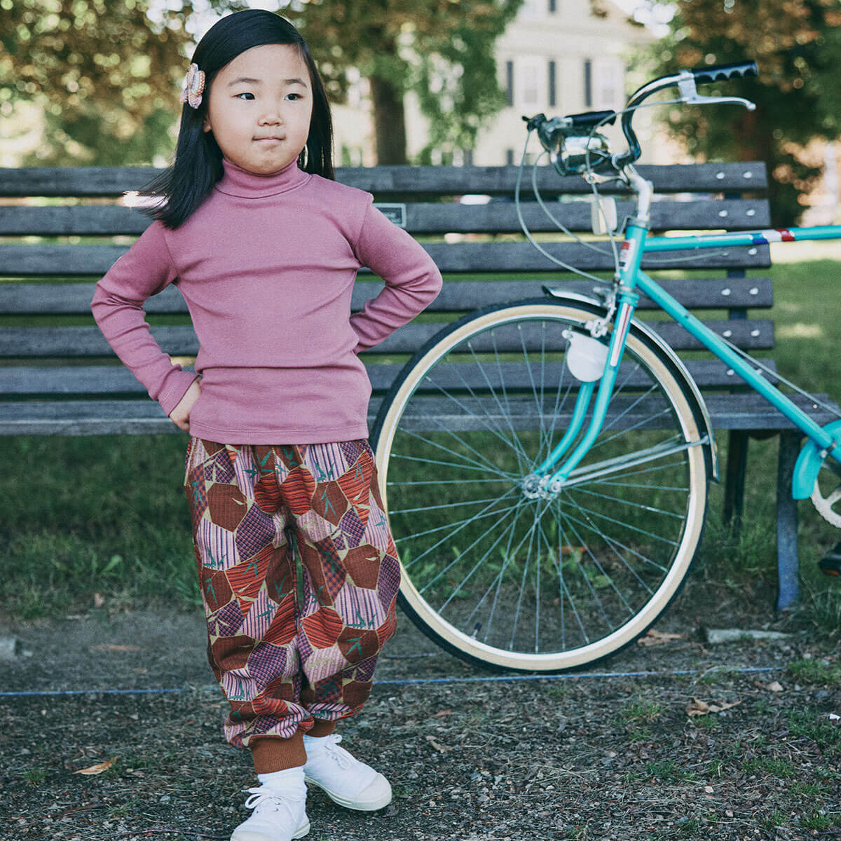 Court Jogger in Antique Rose Kyoto by Misha & Puff