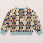 Crewneck Sweater in Marine Blue Tessellation by Misha & Puff
