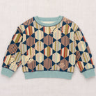 Crewneck Sweater in Marine Blue Tessellation by Misha & Puff