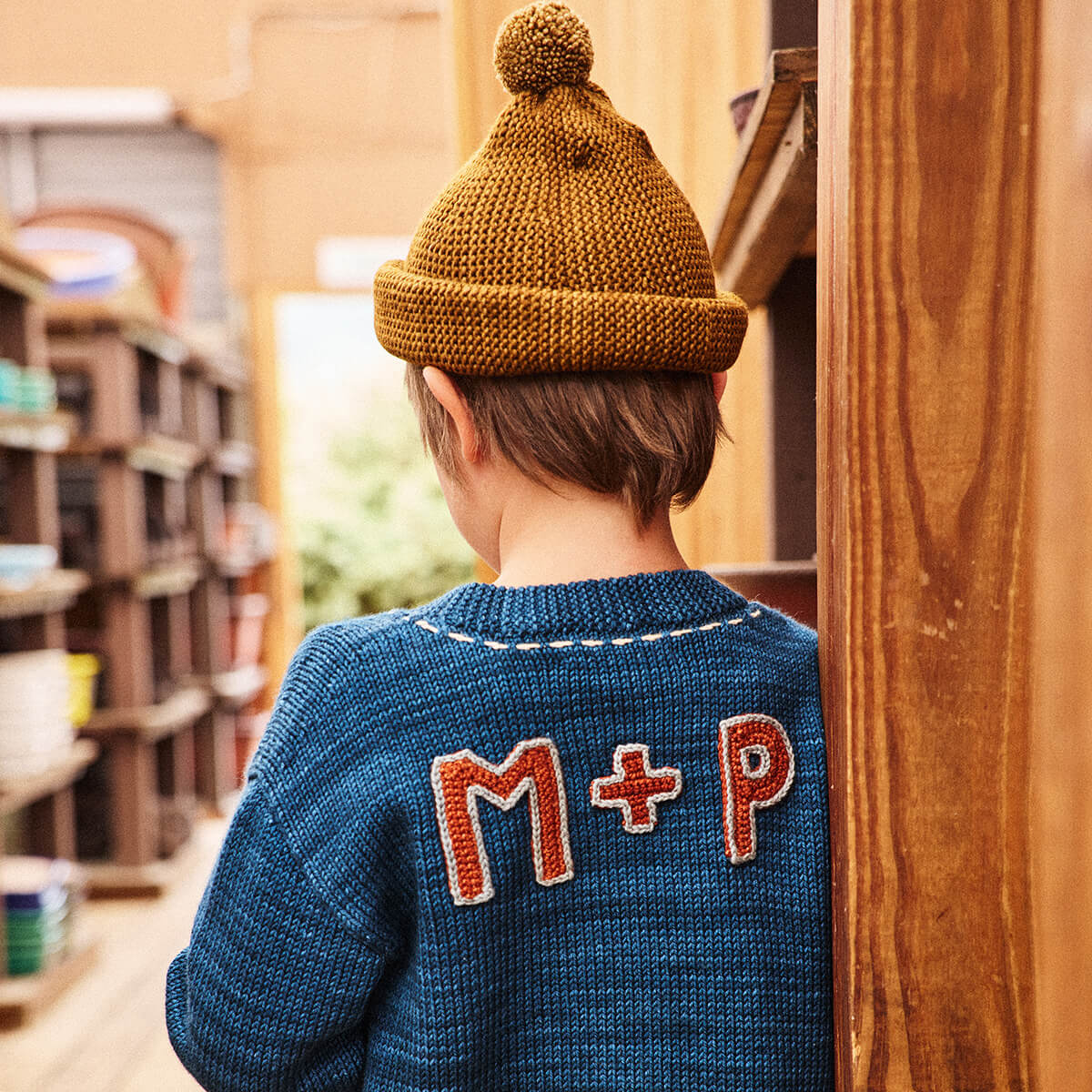 Garter Hat in Nutmeg by Misha & Puff – Junior Edition