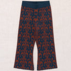 Izzy Pant in Marine Blue Fauna Tapestry Jacquard by Misha & Puff