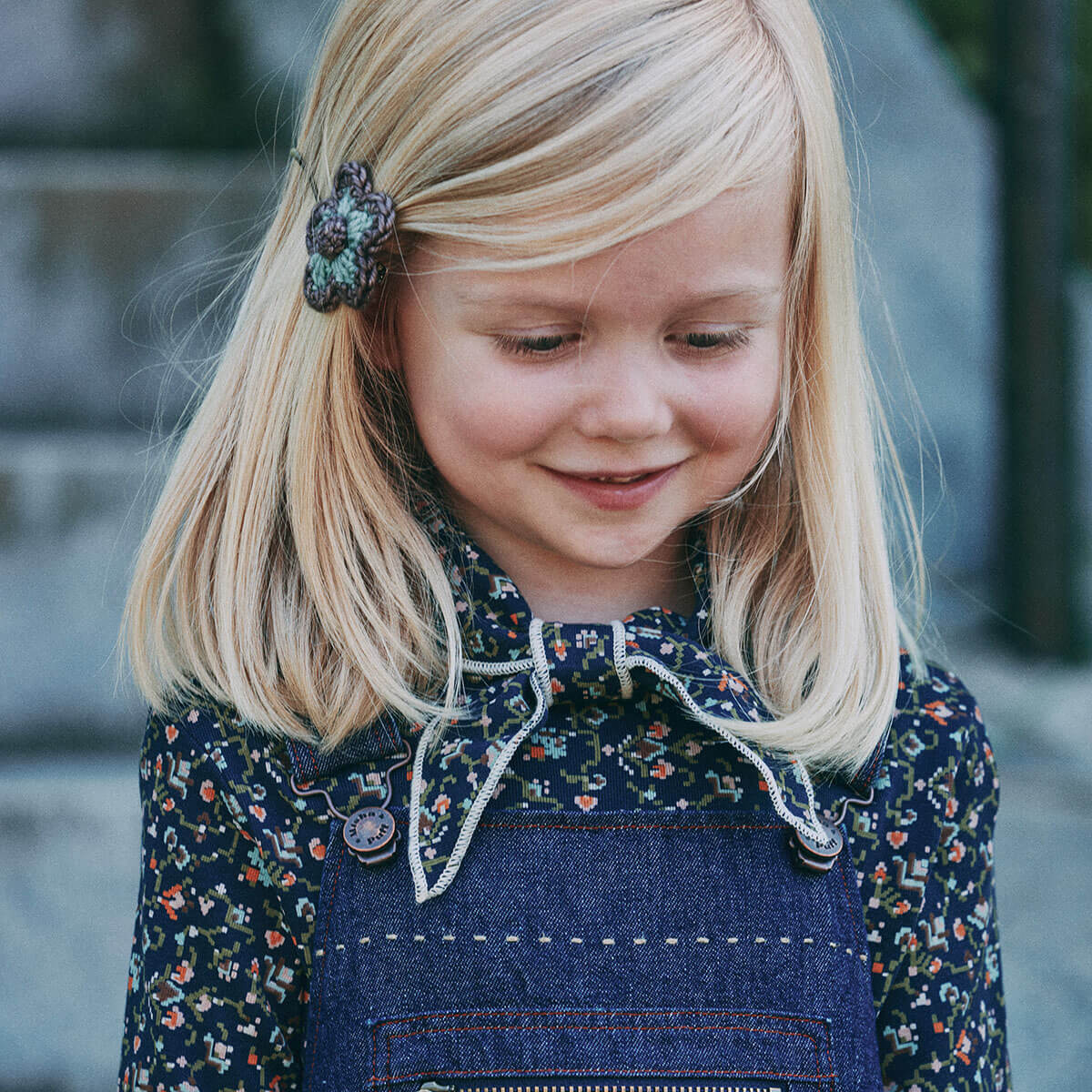 Medium Flower Clip Set in Onsen by Misha & Puff
