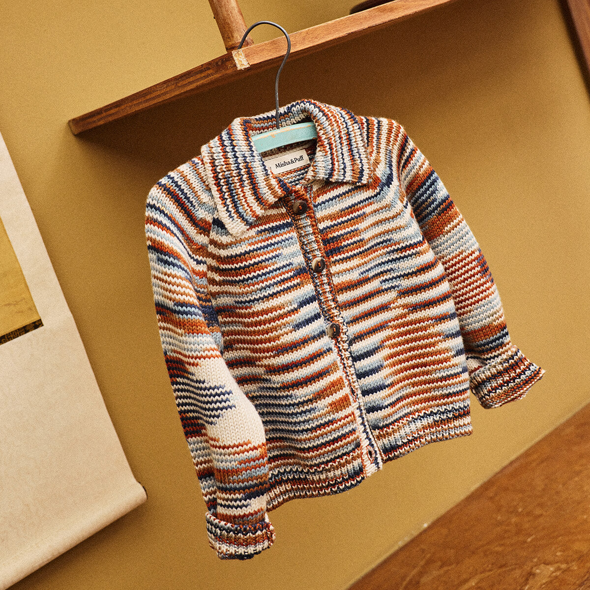 Motley Cardigan in Neriage Space Dye by Misha & Puff