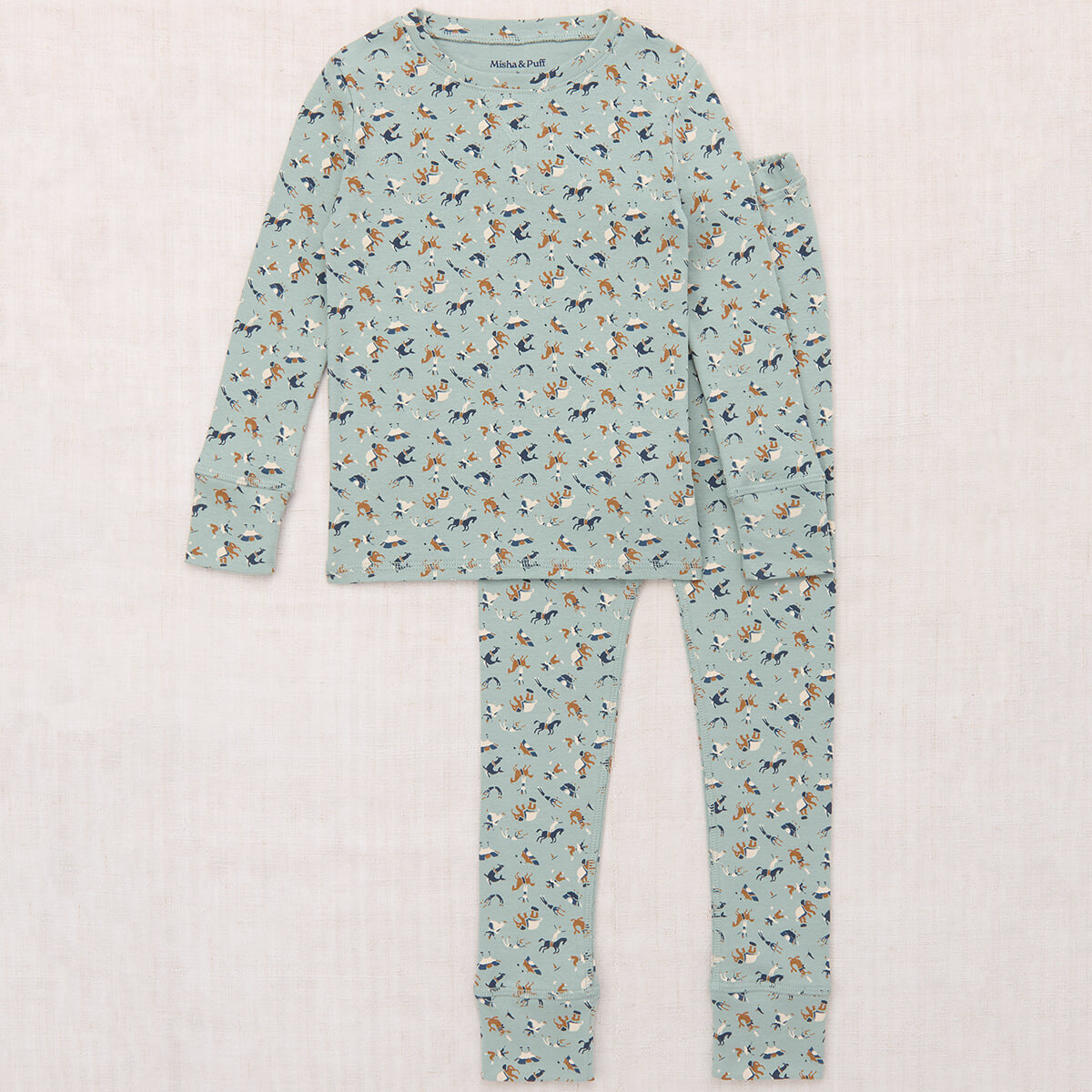 Pajama Set in Onsen Circus by Misha & Puff