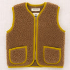 Pepitko Vest in Teddy Brown by Misha & Puff - NEED TO CHECK SIZING