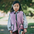 Pepitko Vest in Venetian Pink by Misha & Puff - NEED TO CHECK SIZING