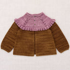 Ruffle Cardigan in Nutmeg by Misha & Puff