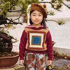 Running Stitch Sweater in Cambridge by Misha & Puff
