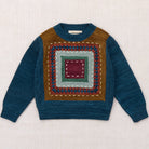 Running Stitch Sweater in Marine Blue by Misha & Puff