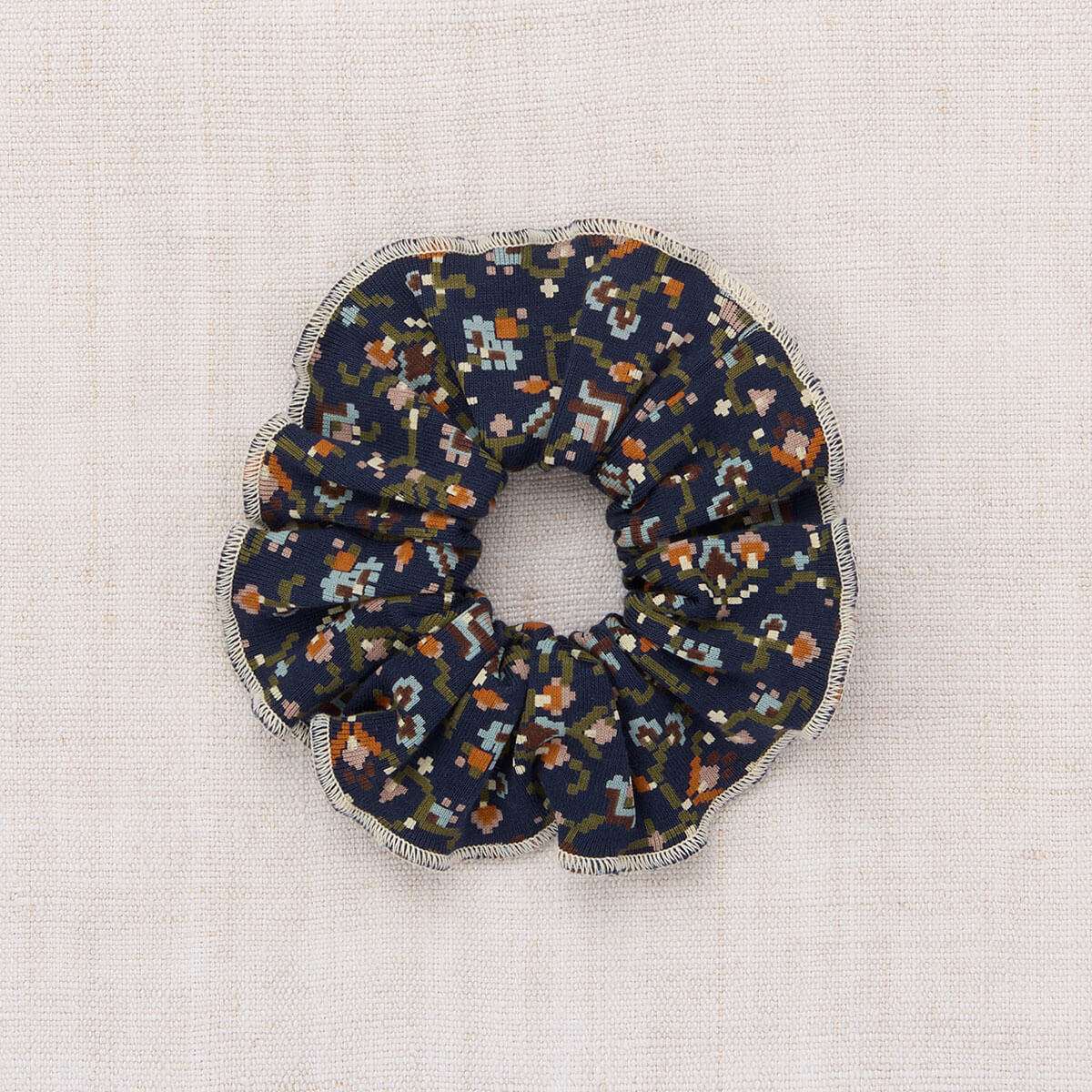 Hair Scrunchie in Astronomy Millefleurs by Misha & Puff