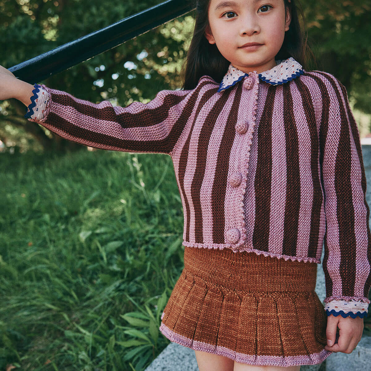 Skating Pond Skirt in Nutmeg by Misha & Puff