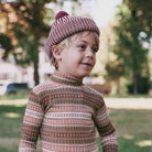 Strata Garter Hat in Cambridge by Misha & Puff